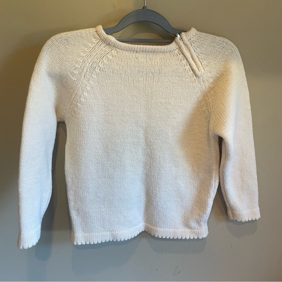 Sears Vintage 60s 70s Wool Sweater with Embroidery, zip neck, - Picture 5 of 6